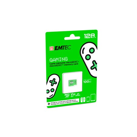 Emtec mSD 128GB UHS-I U3 V30 A1 Gaming Verde