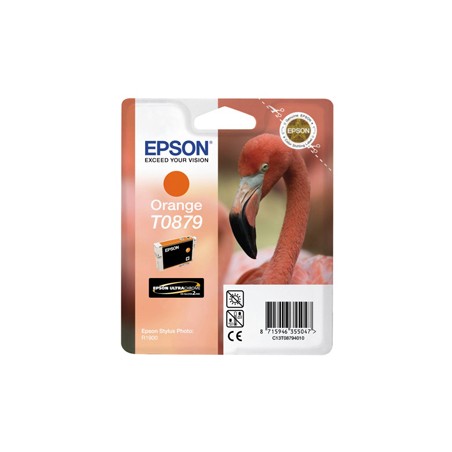 CARTUCCIA INCHIOSTRO A PIGMENTI ARANCIO EPSON ULTRACHROME HI-GLOSS2 BLISTER C/RF