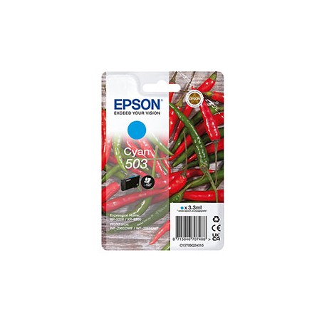 Epson Cartuccia 503 Peperoncino Ciano 3,3 ml