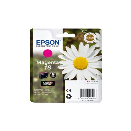 CARTUCCIA MAGENTA EPSON CLARIA HOME SERIE 18/MARGHERITA IN CONF. BLISTER RS