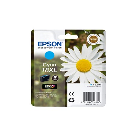 CARTUCCIA CIANO EPSON CLARIA HOME SERIE 18XL/MARGHERITA IN CONF. BLISTER RS