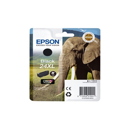 CARTUCCIA NERA CLARIA PHOTO HD SERIE 24XL ELEFANTE BLISTER