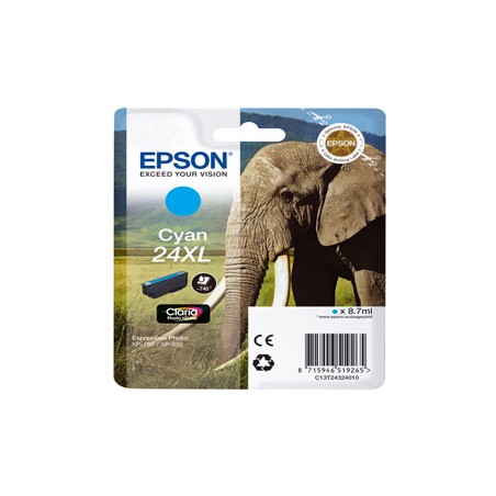 CARTUCCIA CIANO CLARIA PHOTO HD SERIE 24XL ELEFANTE BLISTER