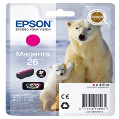 CARTUCCIA MAGENTA EPSON CLARIA PREMIUM SERIE 26/ORSO POLARE IN BLISTER RS