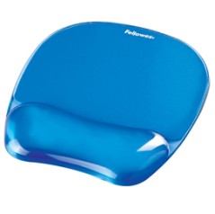 Mousepad CON POGGIAPOLSI IN GEL TRASPARENTE BLU