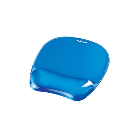 Mousepad CON POGGIAPOLSI IN GEL TRASPARENTE BLU