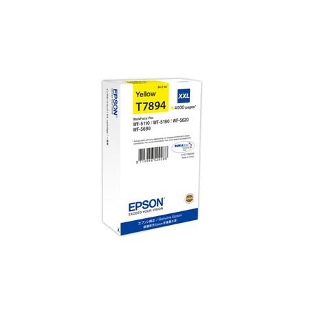 TANICA INCHIOSTRO A PIGMENTI GIALLO EPSON DURABRITE ULTRA SERIE T789 XXL