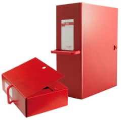 Scatola archivio Big 120 250x350mm rosso c/maniglia Sei Rota