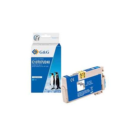 Cartuccia ink compatibile GG Ciano per Epson WorkForce Pro WF-4745