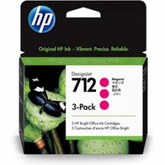 Confezione da 3 cartucce HP di inchiostro magenta DesignJet HP 712 da 29 ml