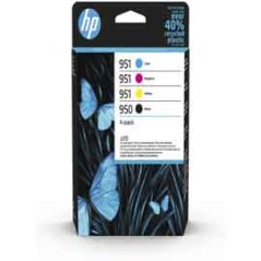 Hp COMBO PACK 4 CARTUCCE INK OFFICEJET HP 950 NERO 951 CIANO MAG GIALLO