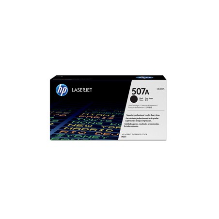 TONER NERO HP 507A LASERJET ENTERPRISE 500 COLOR M551N CAPACITA' STANDARD