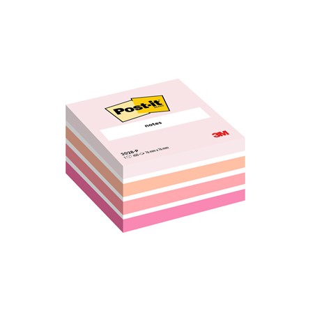 BLOCCO CUBO 450foglietti Post-itÂ® 76x76mm 2028-P PASTELLO ROSA