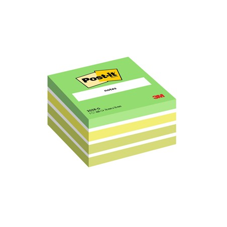 BLOCCO CUBO 450foglietti Post-itÂ® 76x76mm 2028-G PASTELLO VERDE