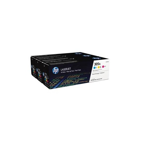 SCATOLA MULTIPACK 3 TONER COLORI CIANO/MAG/GIALLO HP LASERJET NR.305