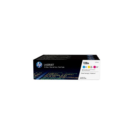 SCATOLA MULTIPACK 3 TONER COLORI CIANO/MAG/GIALLO HP LASERJET NR.128A