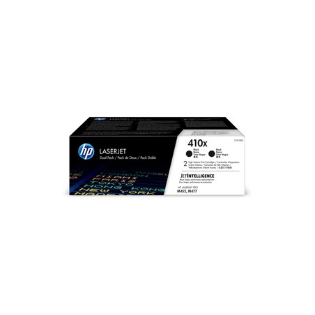 CONFEZIONE DA 2 CARTUCCE TONER NERO ALTA CAPACITA' HP410X