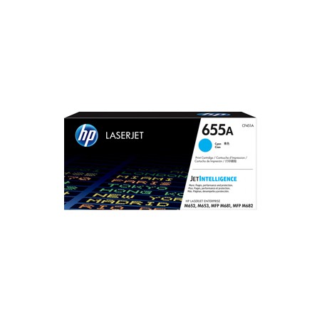 TONER CIANO HP 655A COLOR LASERJET ENTERPRISE SERIE M652-M653-M681-M683