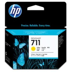 SCATOLA CON 3 CARTUCCE D'INCHIOSTRO HP 711DA 29 ML GIALLO