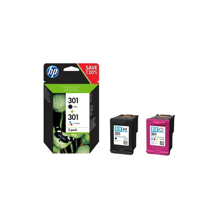 HP 301 INK CARTRIDGE COMBO 2-Pack (NERO+COLORE)