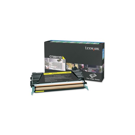 TONER GIALLO C736, X736, X738, ALTA CAPACITA RETURN PROGRAM