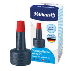 INCHIOSTRO ROSSO 4K S/OLIO 28ML X CUSCINETTI PELIKAN