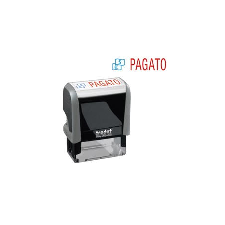 Timbro Printy Office Eco 47x18mm "PAGATO" TRODAT