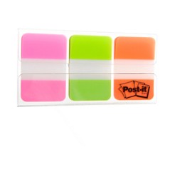 Dispenser 66 Post-itÂ® INDEX STRONG 686-PGOEU 25X38MM COLORI VIVACI