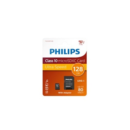 PHILIPS MICRO SDXC CARD 128GB CLASS 10 INCL. ADAPTER