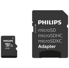 PHILIPS MICRO SDXC CARD 64GB CLASS 10 INCL. ADAPTER