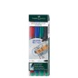 BUSTA 4 COLORI PENNARELLO MULTIMARK 0,6mm FINE FABER-CASTELL