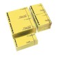 BLOCCHETTO BIGLIETTI ADESIVI GIALLO 75X75mm 100fg 70gr Starline