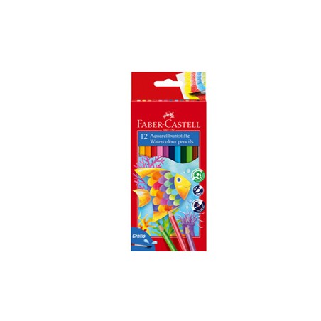 ASTUCCIO 12 PASTELLI COLORATI ACQUERELLABILI RED RANGE FABER CASTELL