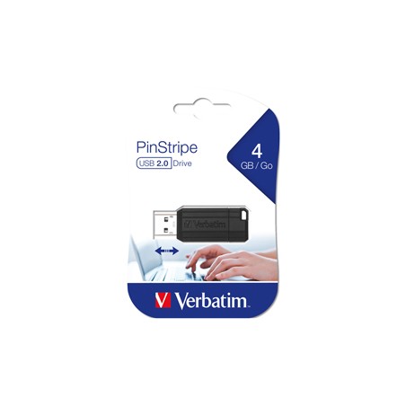 MEMORIE USB STORE 'N' GO PINSTRIPE NERO DA 4 GB