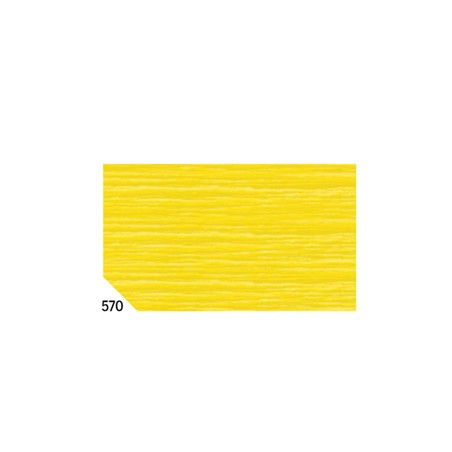 10RT CARTA CRESPA GIALLO 570 (50X250CM) 48gr/mÂ² Rex Sadoch