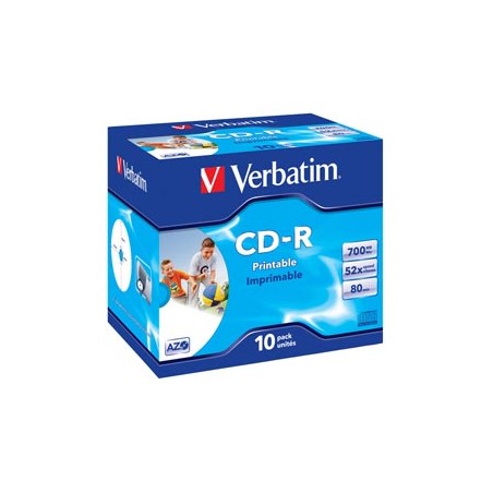 SCATOLA 10 CD-R DATALIFEPLUS JEWEL CASE 1X-52X 700MB STAMPABILE INKJET