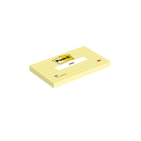 BLOCCO 100fg Post-itÂ® Giallo Canaryâ„¢ 76x127mm GIALLO A RIGHE 635