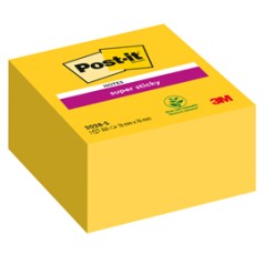 BLOCCO 350foglietti Post-itÂ® Super Sticky 2028-S 76x76mm GIALLO ORO