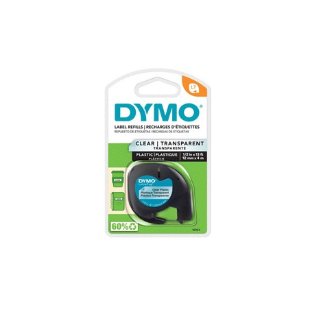 NASTRO IN PLASTICA DYMO LETRATAG 12MMX4M TRASPARENTE 122670