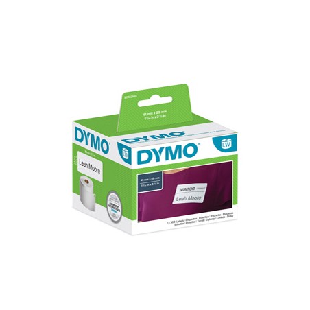 ROTOLO 300 ETICHETTE BADGE RIMOV. 41X89MM X DYMO LW 113560