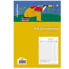 REGISTRO PRIMA NOTA IVA CORRISPETTIVI 29,7X23 25/25 FG AUTORIC. E2102A