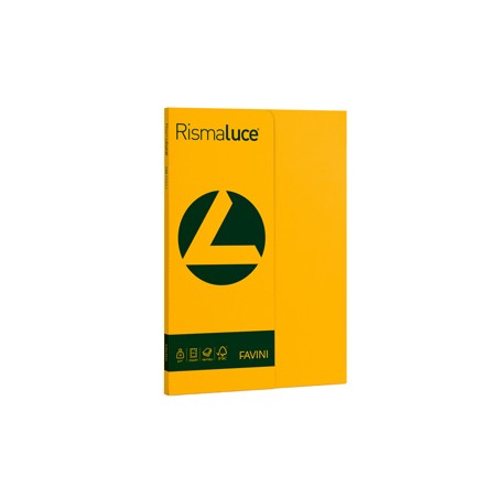 Carta RISMALUCE SMALL A4 90gr 100fg giallo oro 52 FAVINI