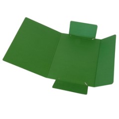 CARTELLINA C/ELASTICO 25X34CM VERDE PRESSPAN 32P