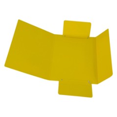 CARTELLINA C/ELASTICO 25X34CM GIALLO PRESSPAN 32P