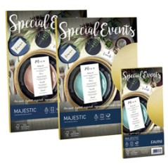 Carta metallizzata SPECIAL EVENTS A4 20fg 120gr crema FAVINI