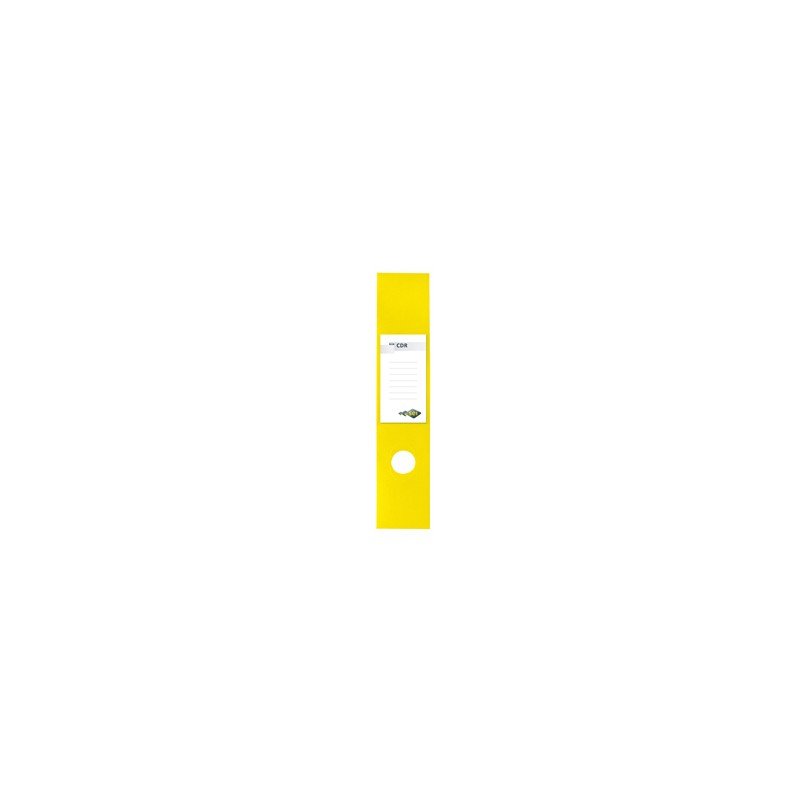 Busta 10 copridorso CDR PVC adesivi giallo 7x34,5cm SEI ROTA