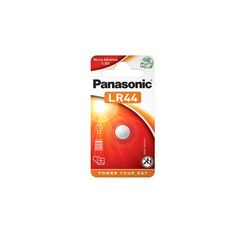 MICROPILA A PASTIGLIA LR44 ALCALINA 1,5V PANASONIC