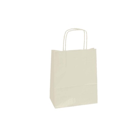 25 SHOPPERS CARTA KRAFT 45X15X50CM TWISTED avorio