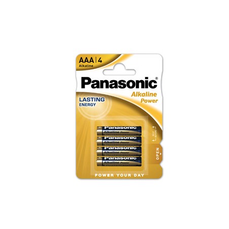 BLISTER 4 PILE MINISTILO ALKALINE AAA 1,5V PANASONIC