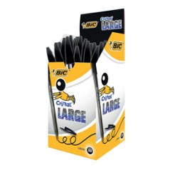 Scatola 50 penna sfera CRISTALÂ® large 1,6mm nero BICÂ®